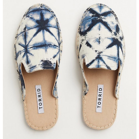 LAST PAIR - NEW Torrid tie dye wide width espadrille mule/shoe - Picture 4 of 11